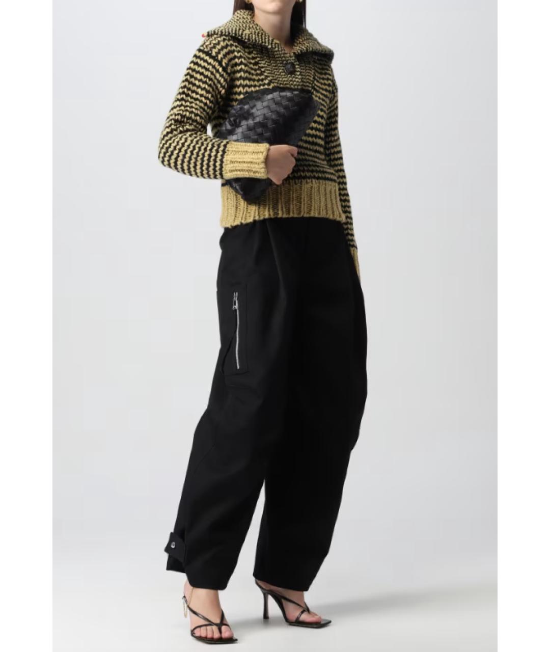 BOTTEGA VENETA Черные прямые брюки, фото 3