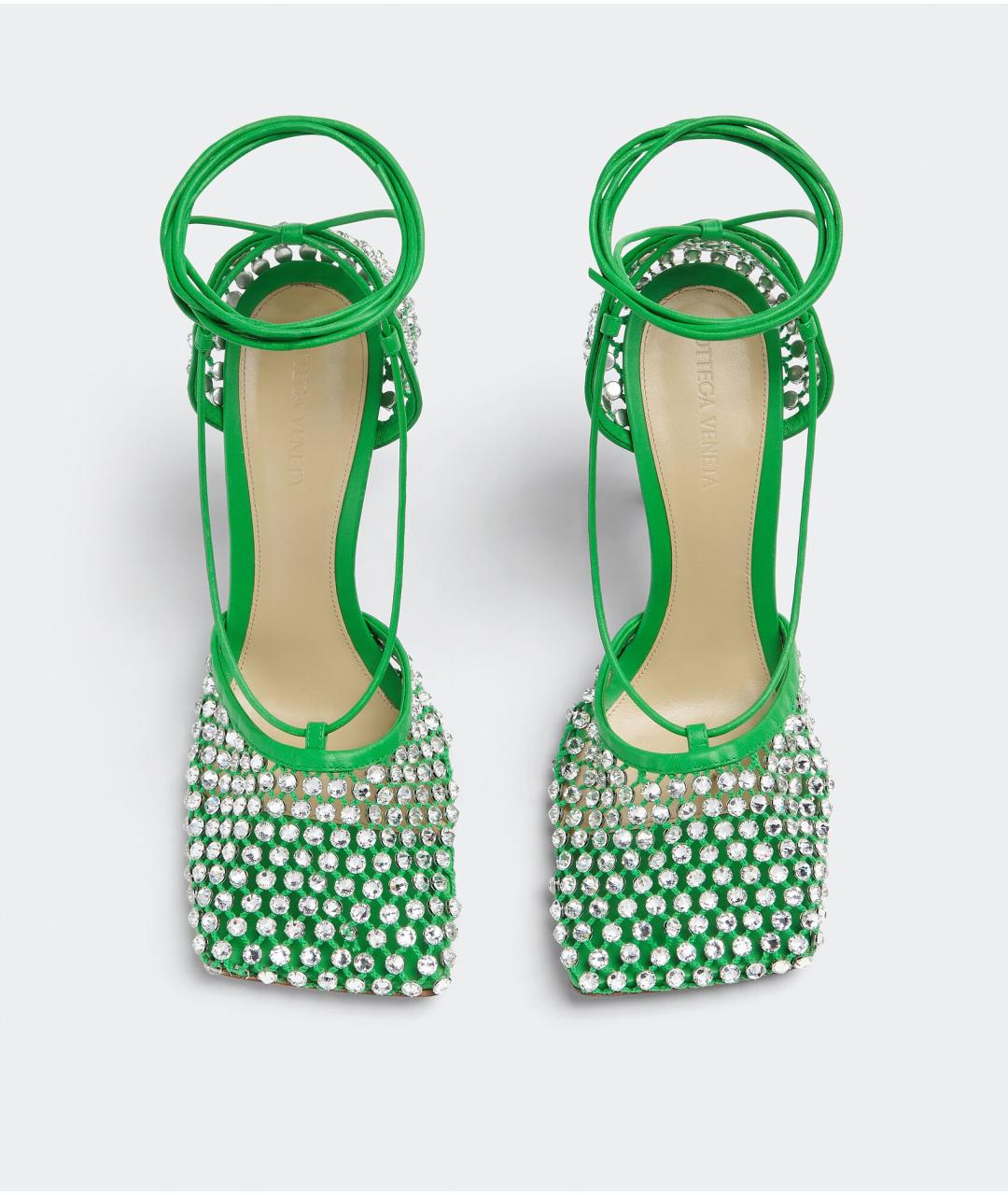BOTTEGA VENETA Зеленые босоножки, фото 2