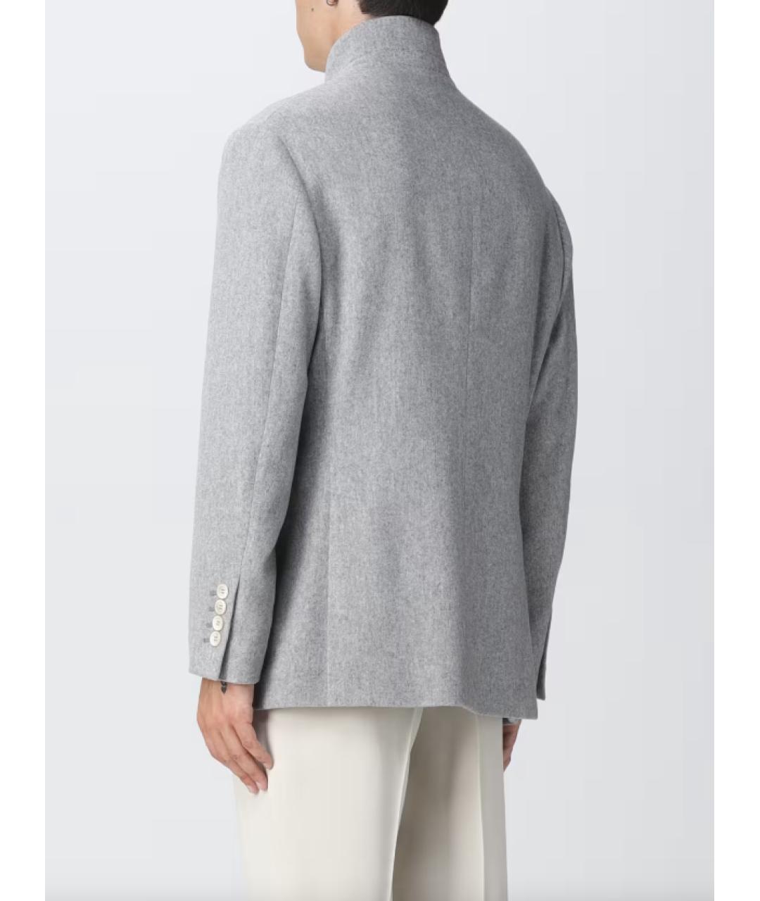 BRUNELLO CUCINELLI Серое пальто, фото 2