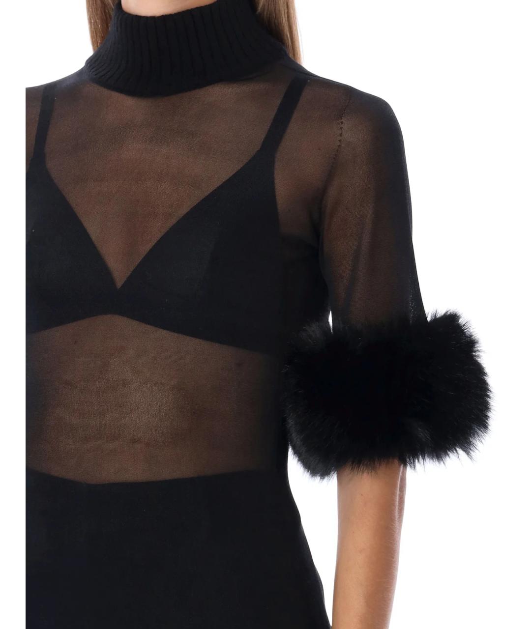 SAINT LAURENT Черная блузы, фото 4