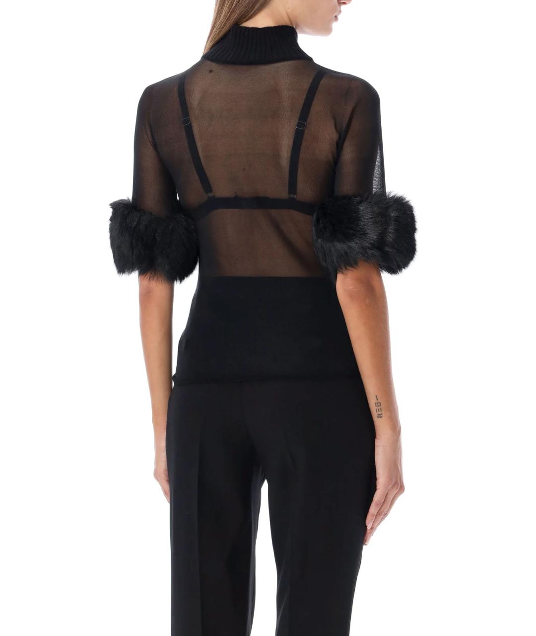 SAINT LAURENT Черная блузы, фото 3