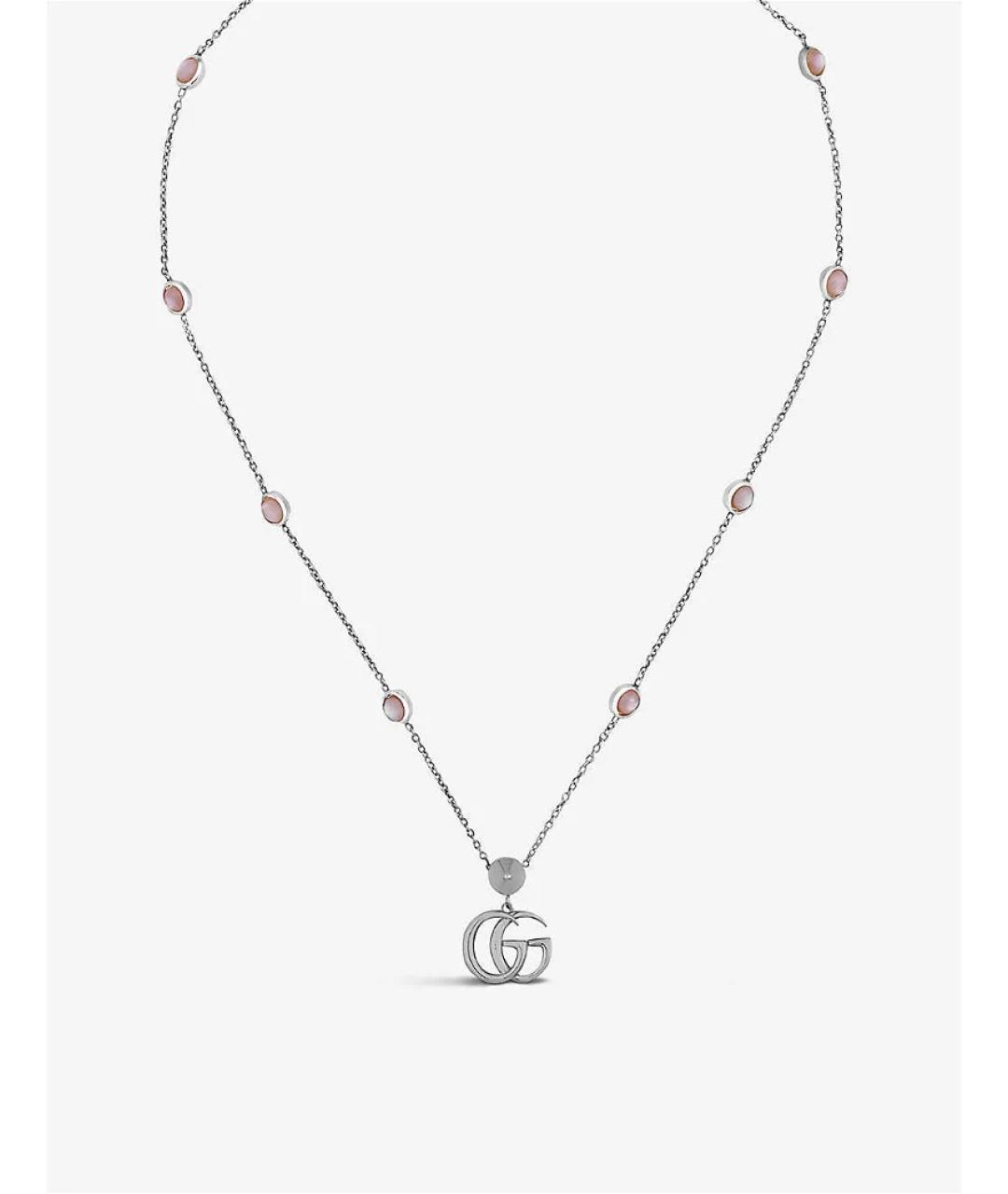 GUCCI Серебряное серебряное колье, фото 3