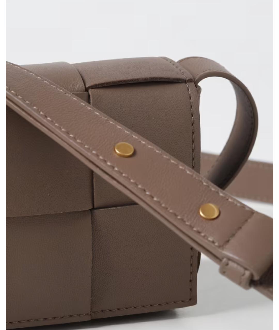 BOTTEGA VENETA Коричневая сумка через плечо, фото 3