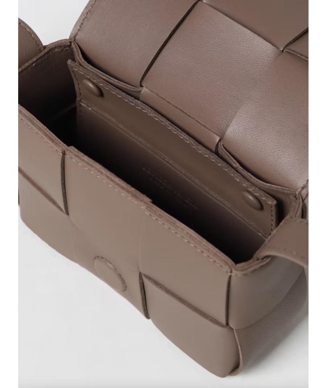BOTTEGA VENETA Коричневая сумка через плечо, фото 4
