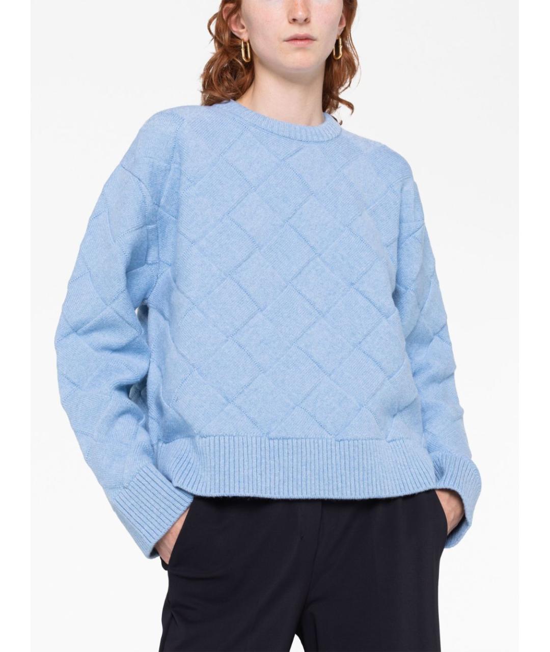 BOTTEGA VENETA Голубой джемпер / свитер, фото 3