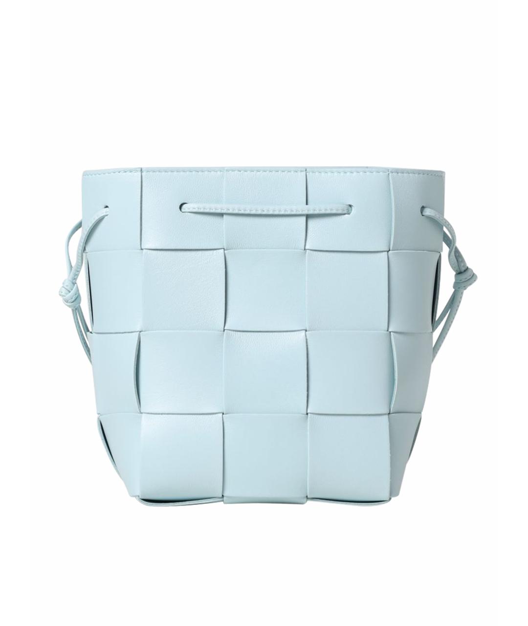 BOTTEGA VENETA Голубая кожаная сумка через плечо, фото 1