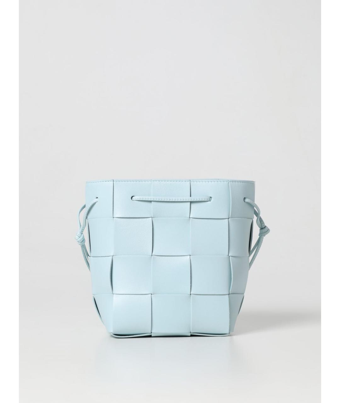 BOTTEGA VENETA Голубая кожаная сумка через плечо, фото 2