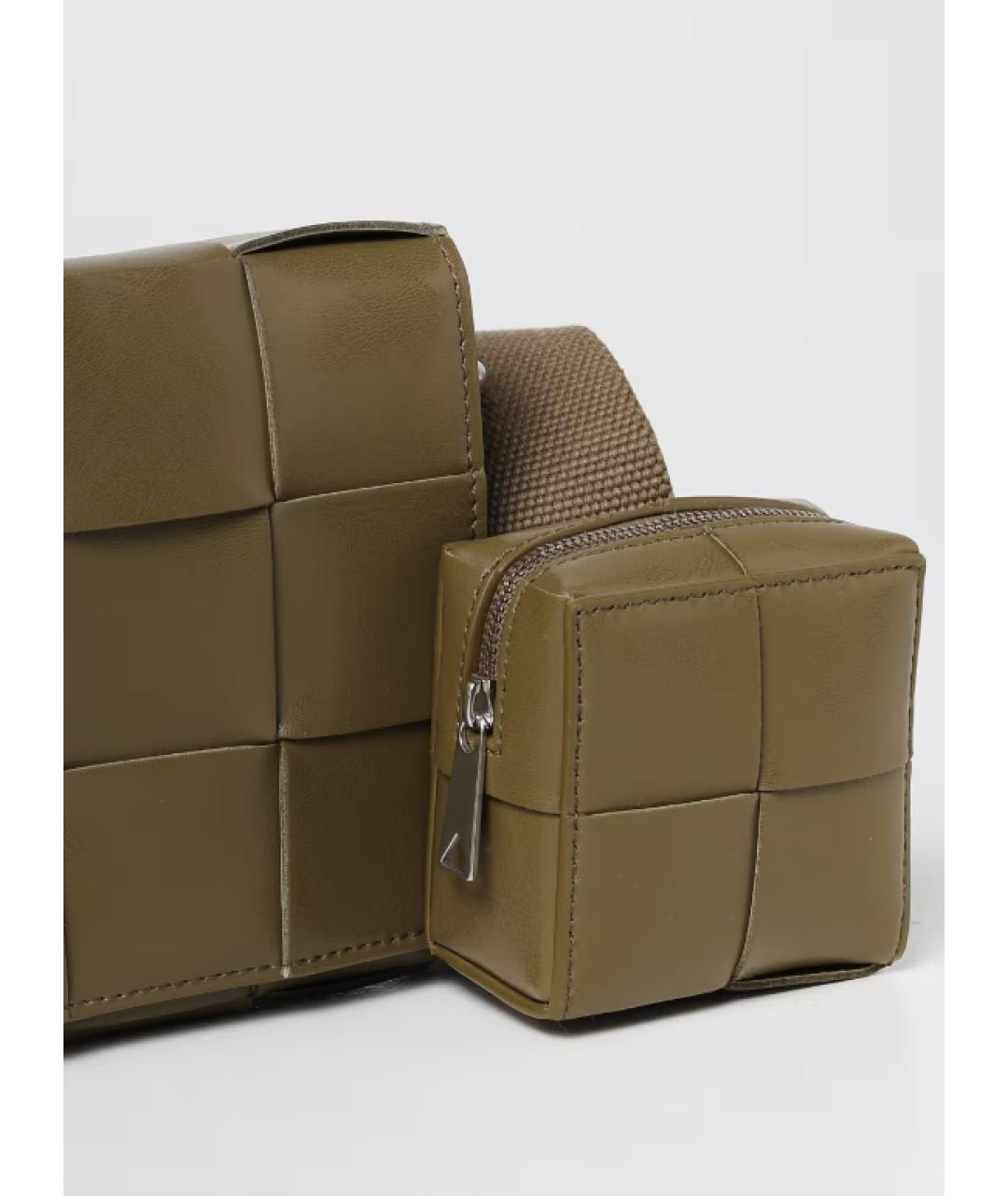 BOTTEGA VENETA Хаки сумка на плечо, фото 3