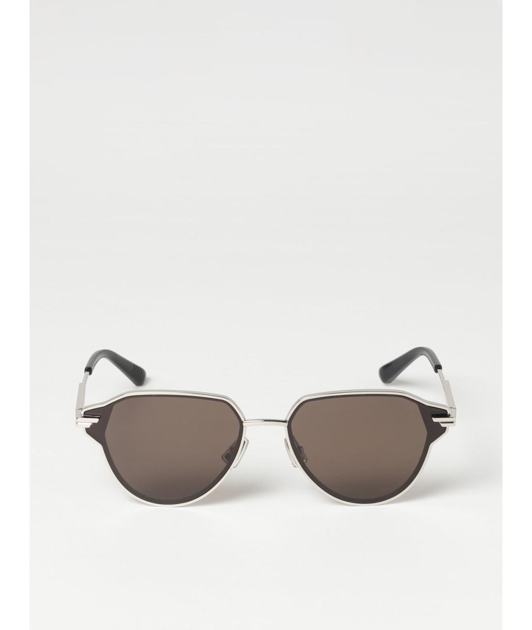 BOTTEGA VENETA Серебряные солнцезащитные очки, фото 3