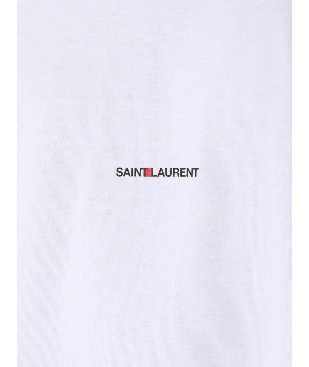 SAINT LAURENT Белая футболка, фото 4