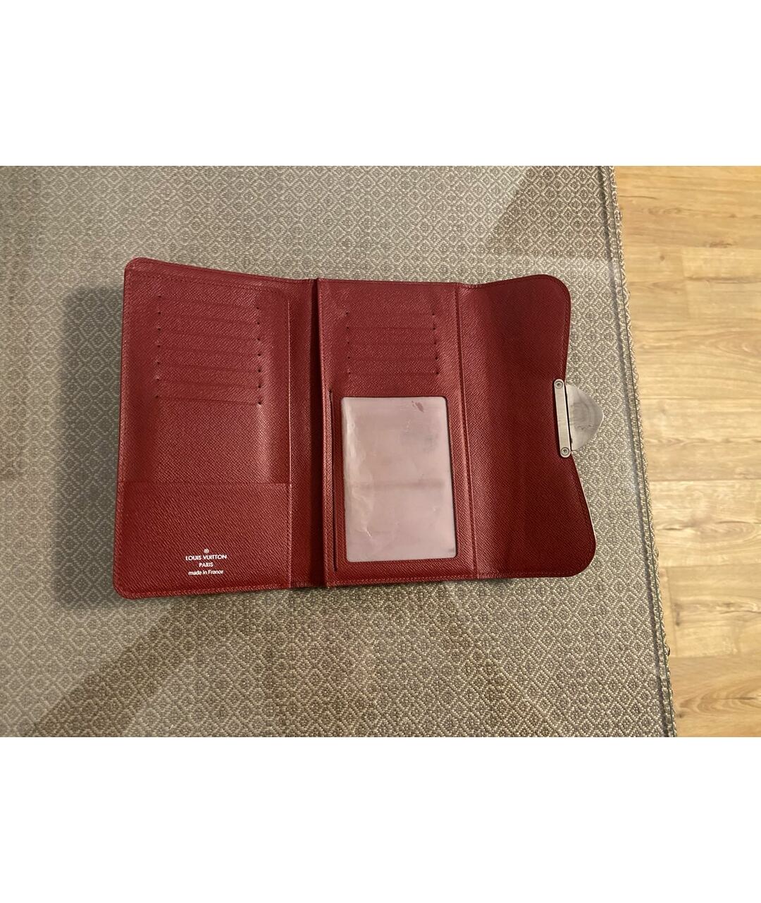 LOUIS VUITTON PRE-OWNED Бордовый кошелек, фото 4