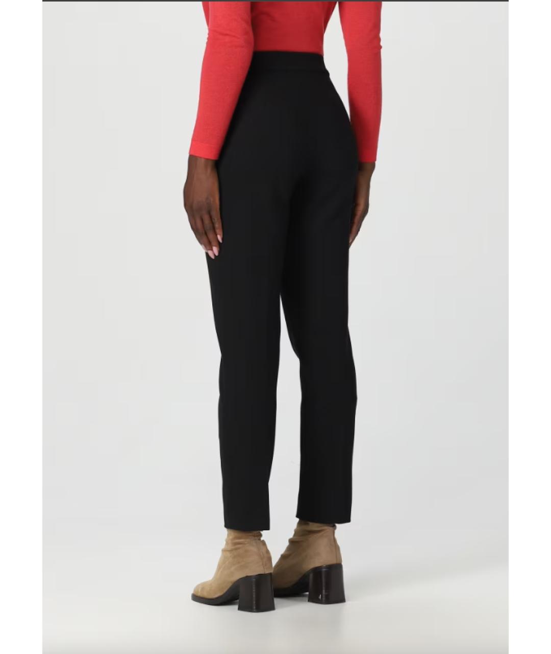 MAX MARA Черные прямые брюки, фото 4