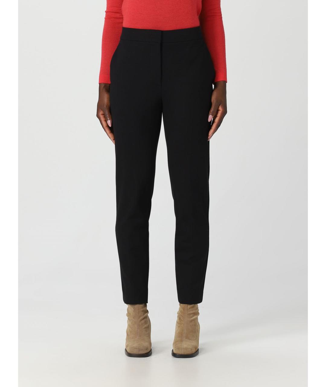 MAX MARA Черные прямые брюки, фото 2