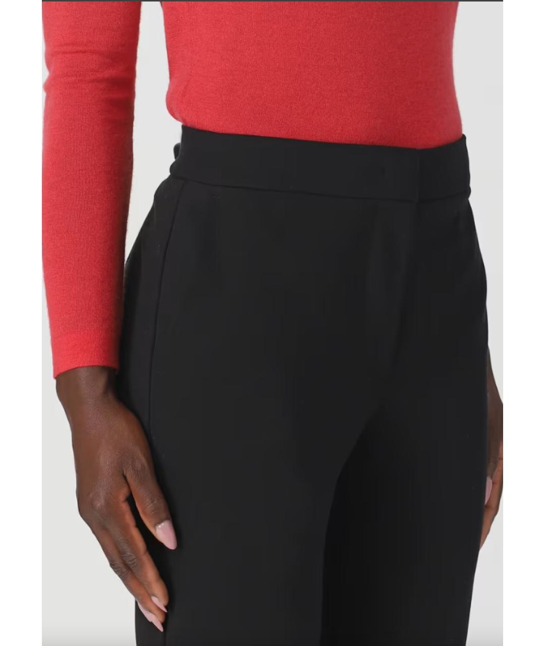 MAX MARA Черные прямые брюки, фото 6