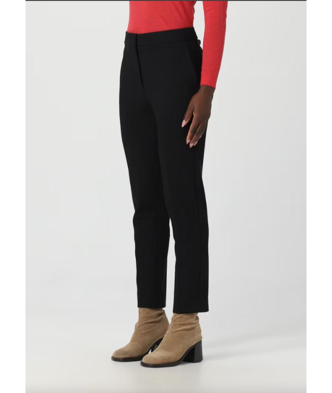MAX MARA Черные прямые брюки, фото 5
