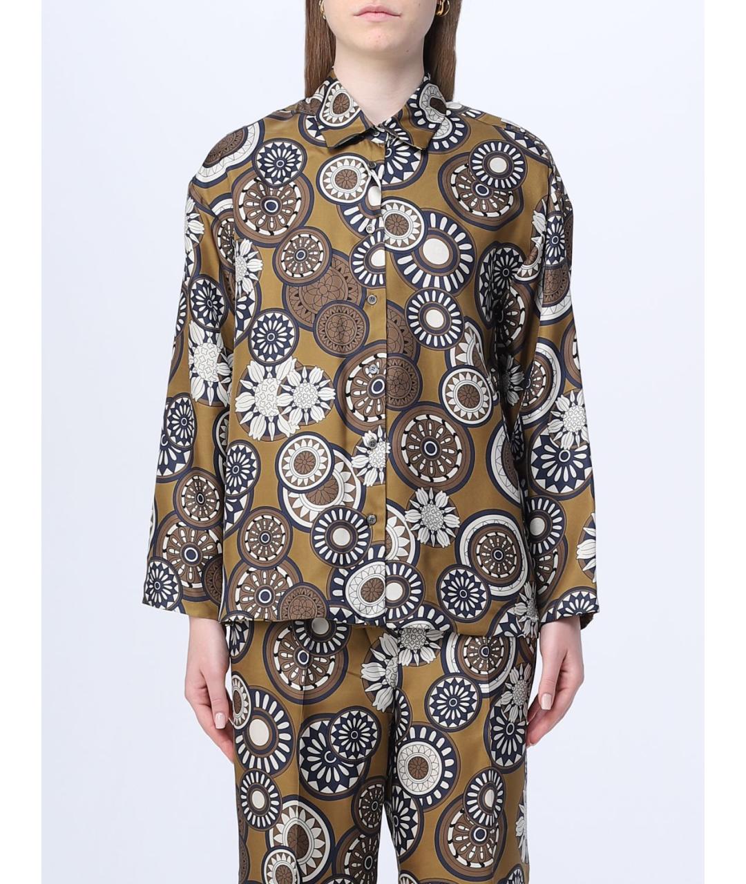 'S MAX MARA Мульти шелковая рубашка, фото 2