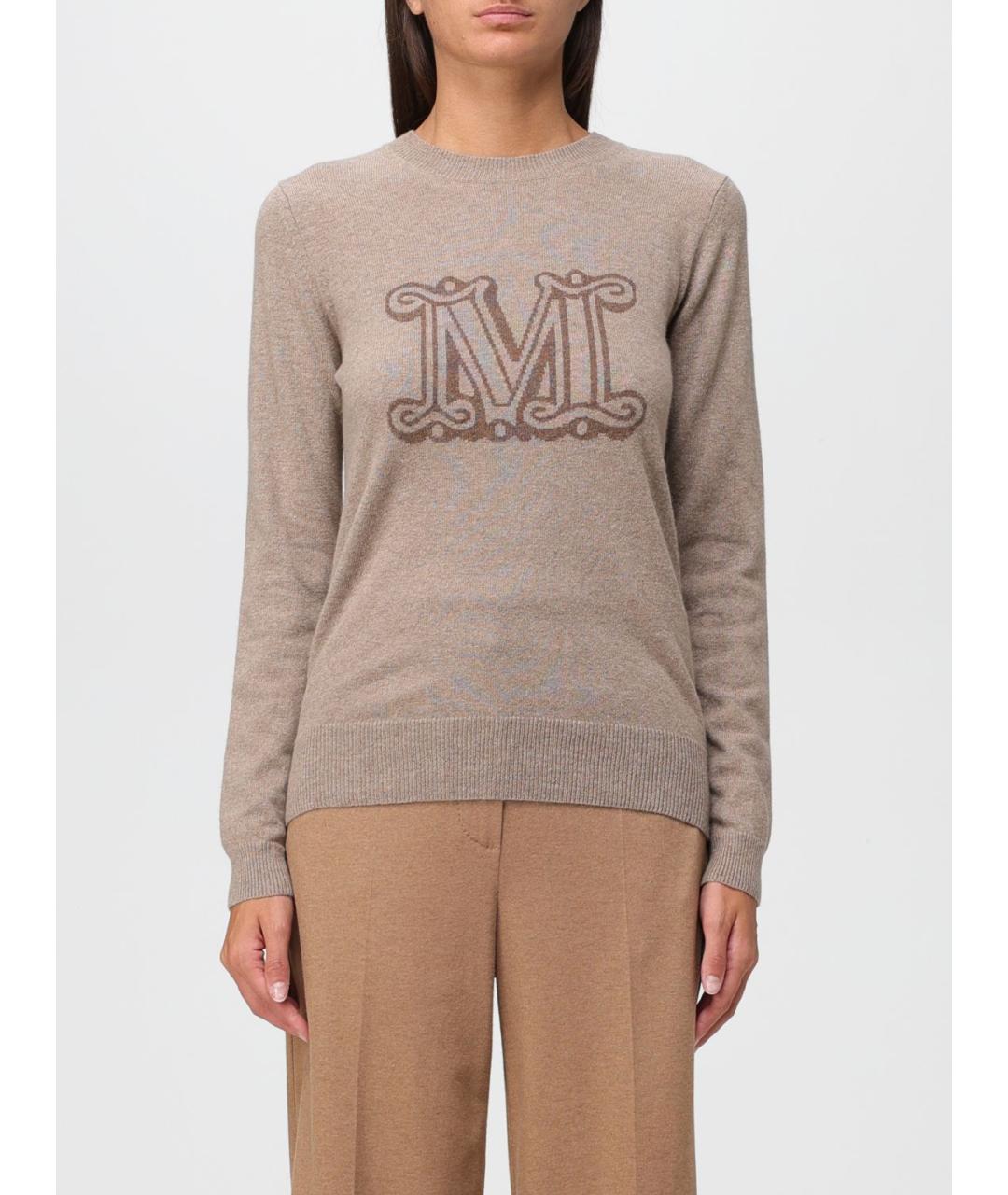MAX MARA Бежевый джемпер / свитер, фото 3