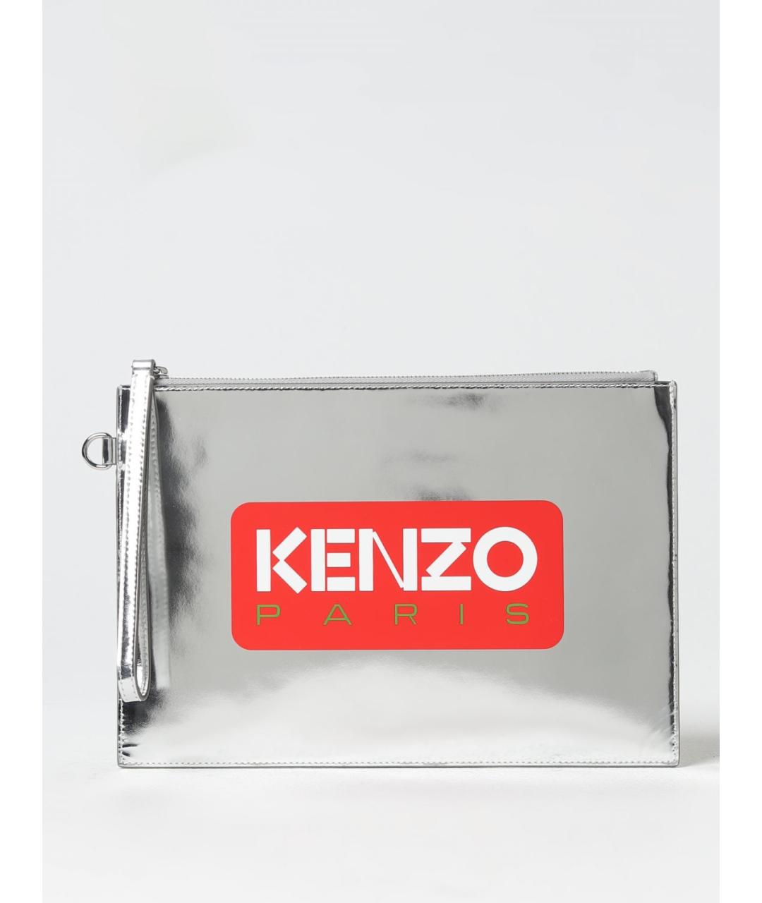 KENZO Серебряная кожаная папка для документов, фото 2