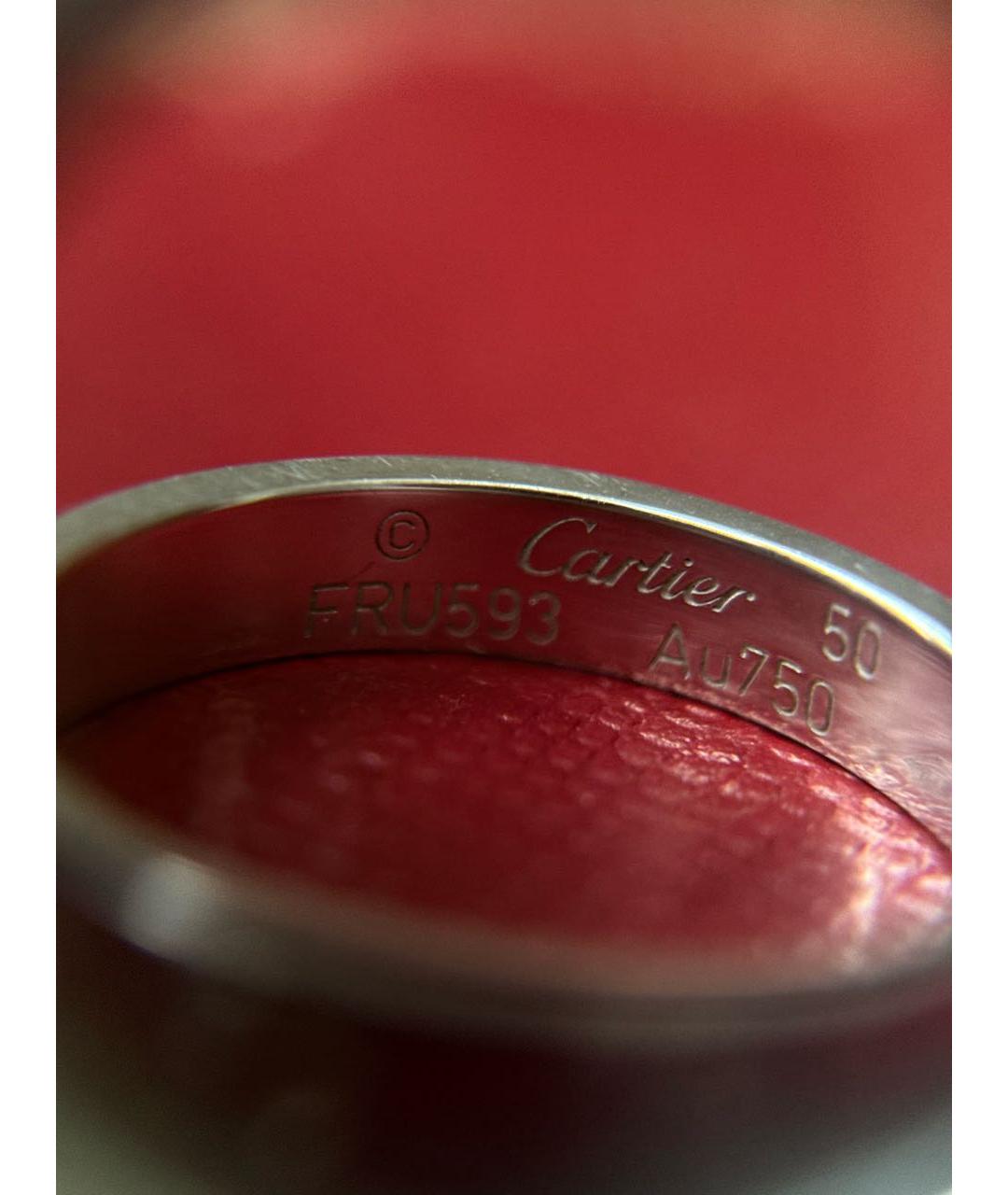 CARTIER Белое кольцо из белого золота, фото 4