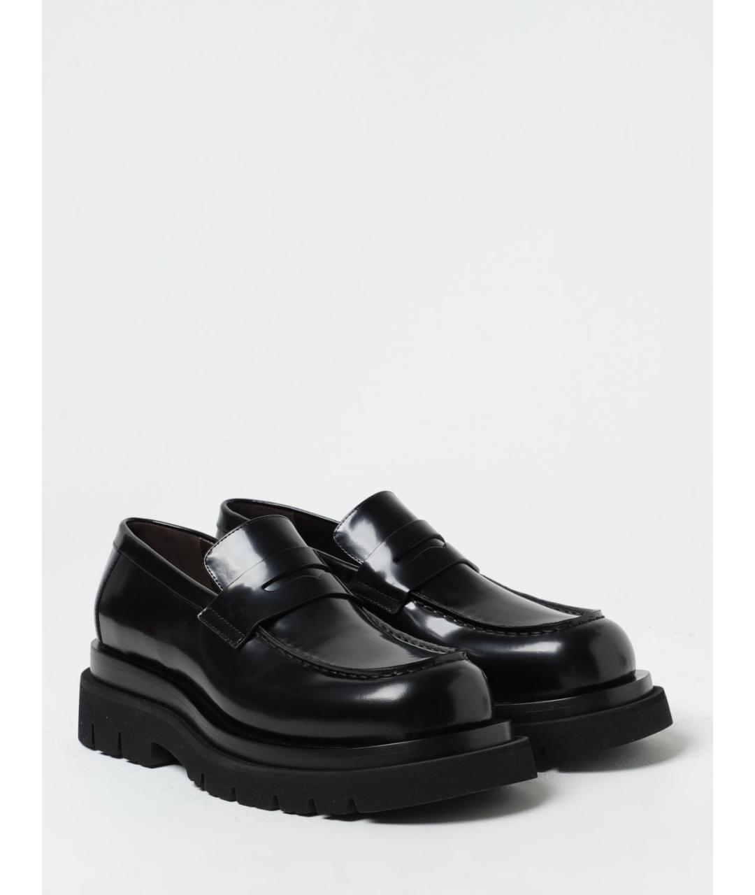 BOTTEGA VENETA Черные кожаные лоферы, фото 3