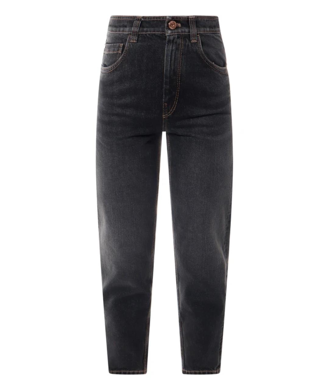 BRUNELLO CUCINELLI Черные прямые джинсы, фото 1