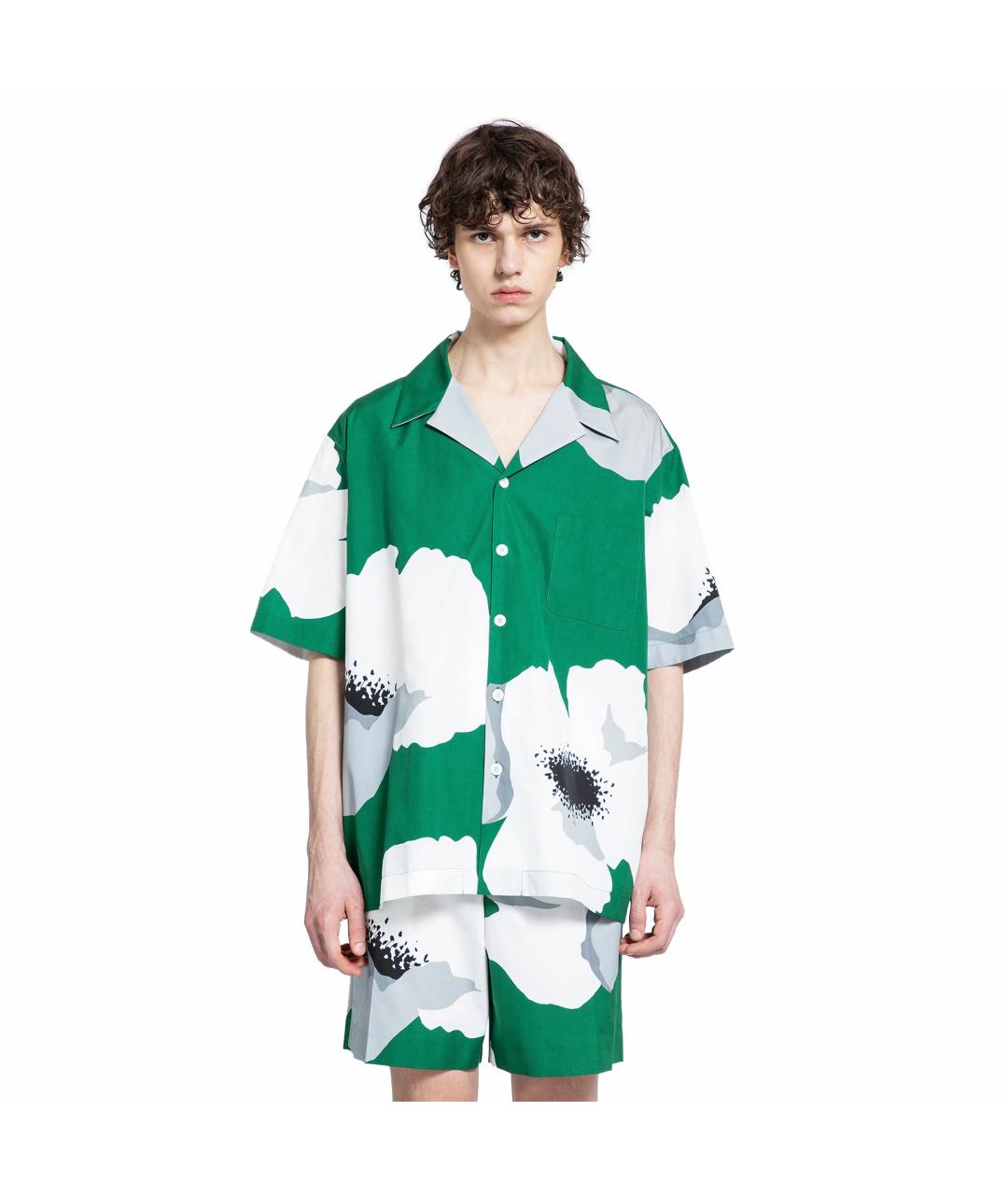 VALENTINO Зеленая кэжуал рубашка, фото 2