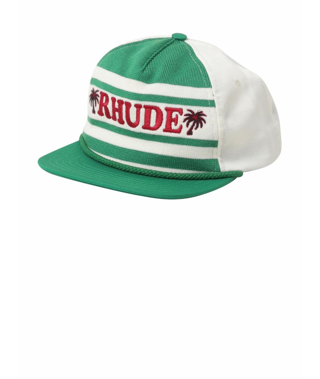 RHUDE Зеленая кепка/бейсболка, фото 1