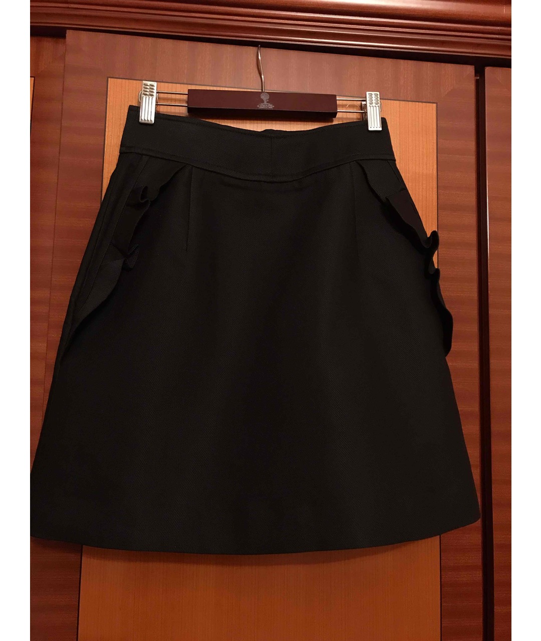 SANDRO Черная юбка миди, фото 4