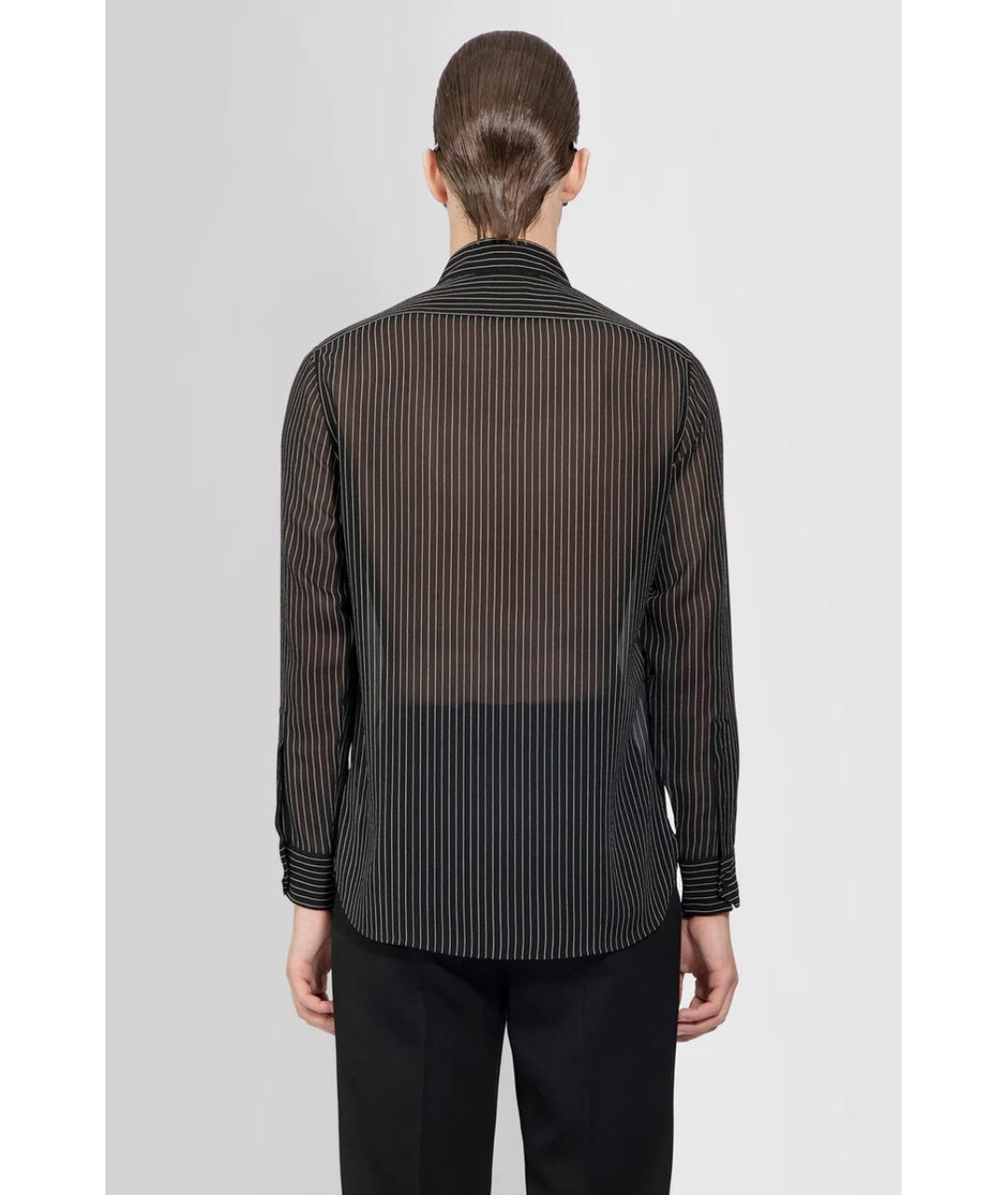 SAINT LAURENT Черная кэжуал рубашка, фото 3