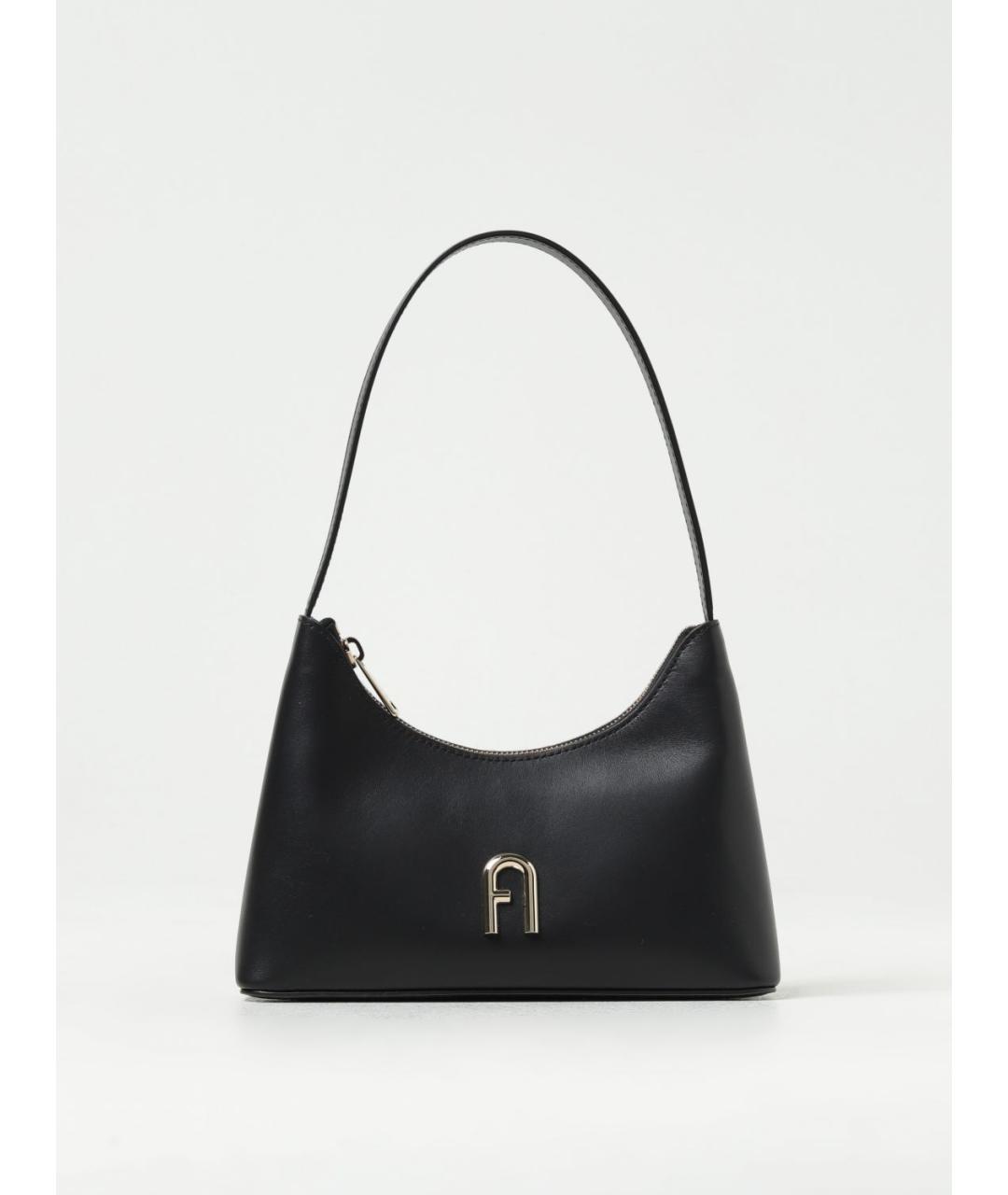 FURLA Черная кожаная сумка через плечо, фото 2