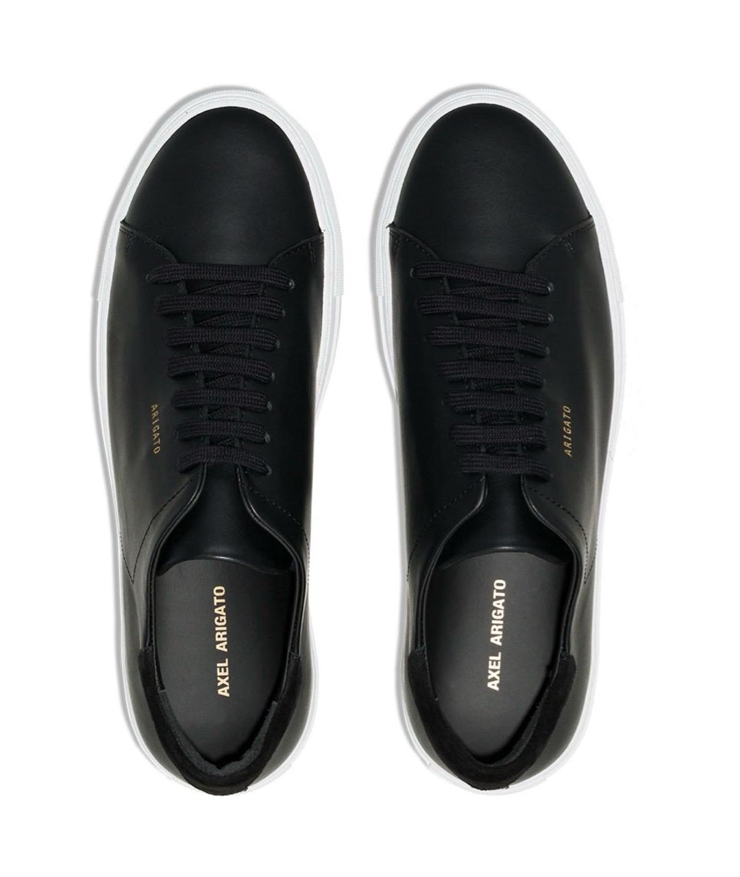 AXEL ARIGATO Черные кожаные низкие кроссовки / кеды, фото 2