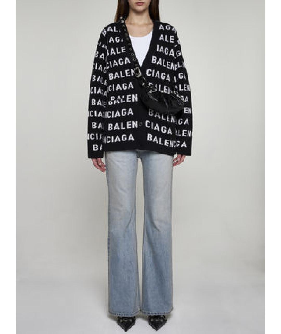 BALENCIAGA Черный кардиган, фото 2