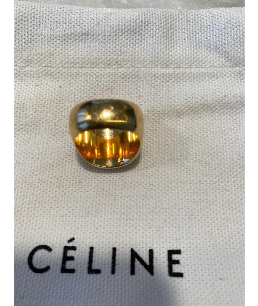 CELINE PRE-OWNED Золотое металлическое кольцо, фото 5