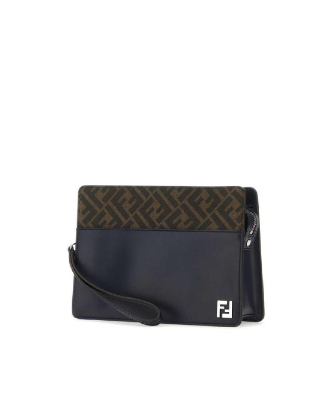 FENDI Синяя барсетка, фото 2