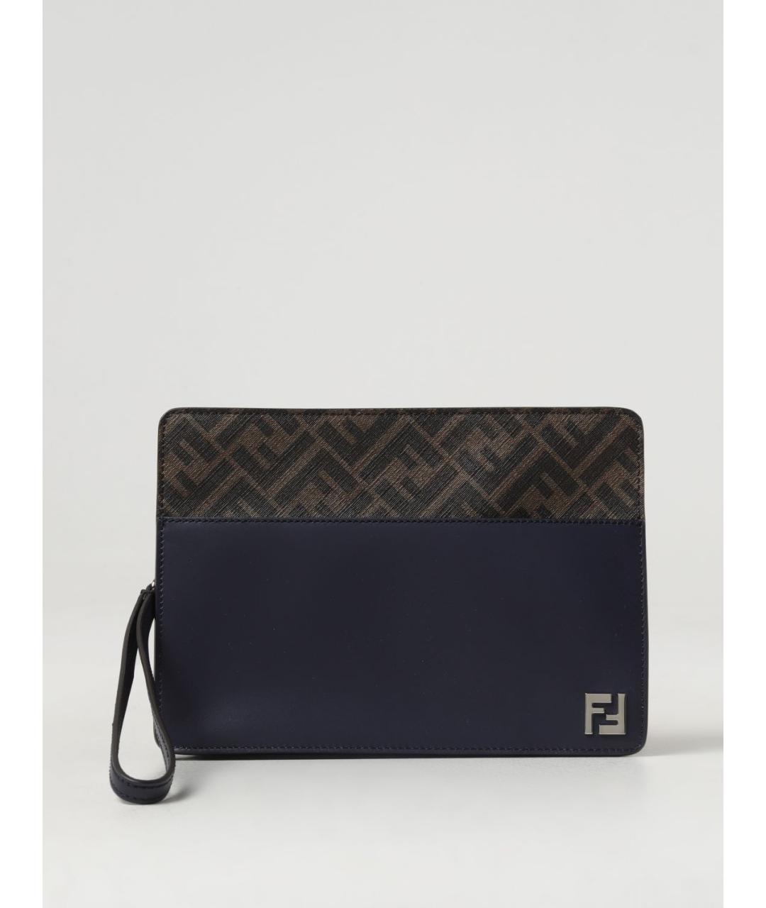 FENDI Синяя барсетка, фото 3