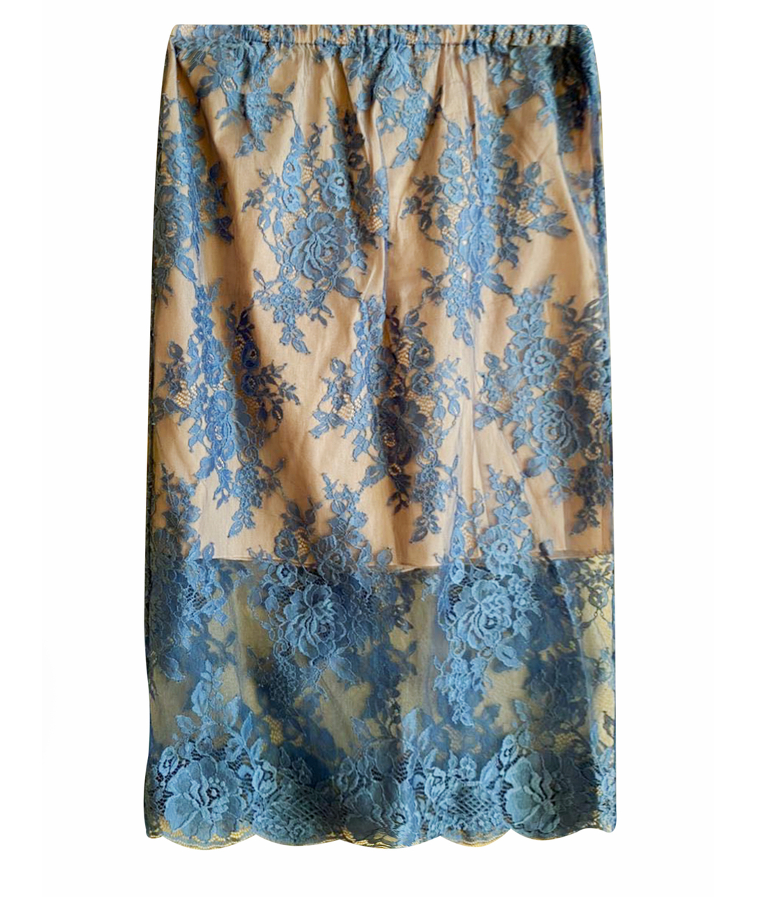RUBAN Голубая полиэстеровая юбка миди, фото 1