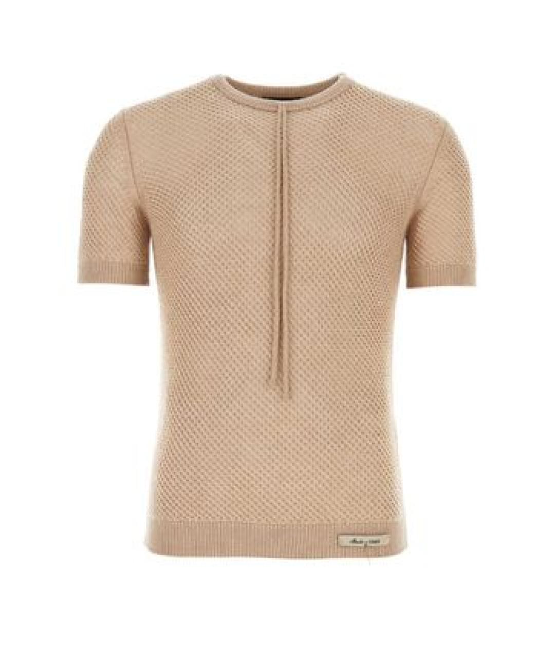 FENDI Бежевая футболка, фото 1