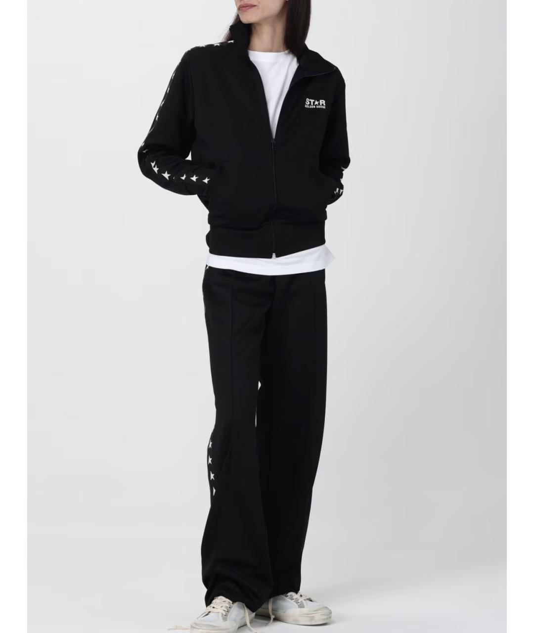 GOLDEN GOOSE DELUXE BRAND Черные прямые брюки, фото 4