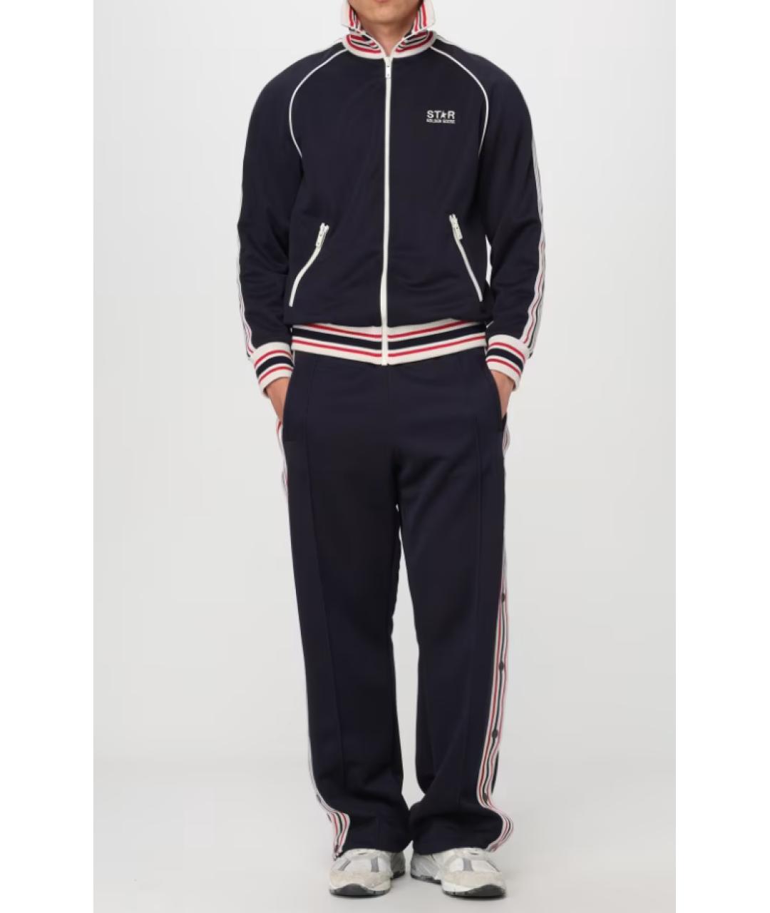 GOLDEN GOOSE DELUXE BRAND Темно-синие повседневные брюки, фото 2