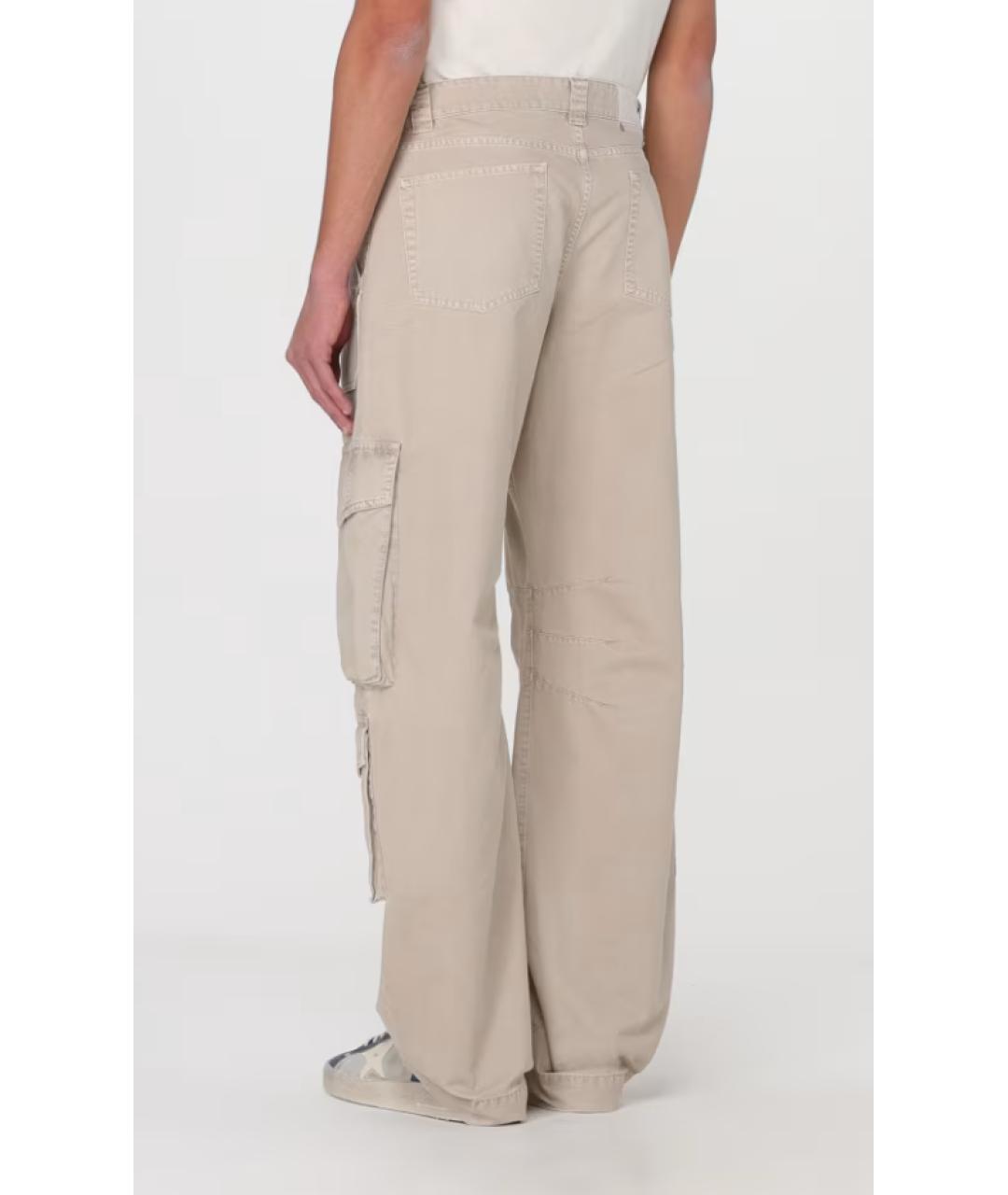 GOLDEN GOOSE DELUXE BRAND Бежевые повседневные брюки, фото 3