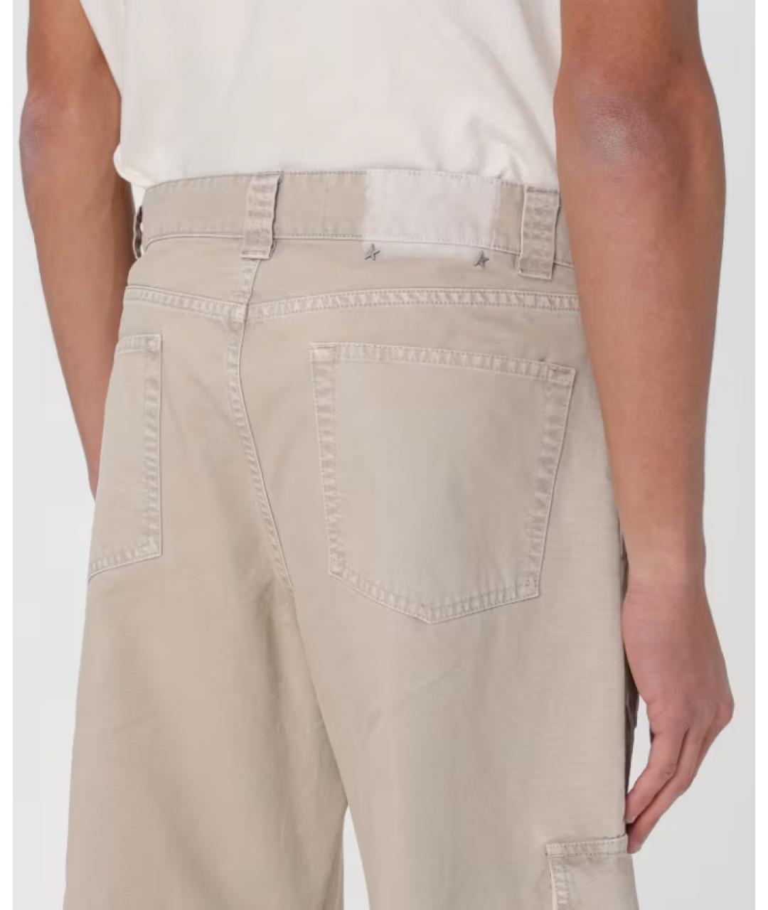GOLDEN GOOSE DELUXE BRAND Бежевые повседневные брюки, фото 5