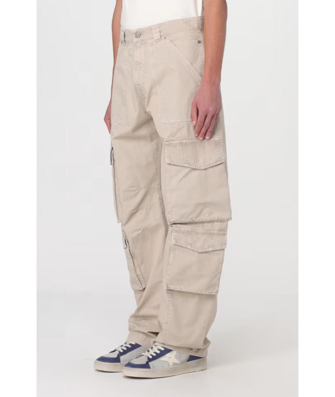 GOLDEN GOOSE DELUXE BRAND Бежевые повседневные брюки, фото 4