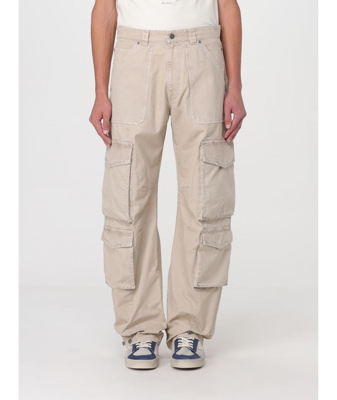 GOLDEN GOOSE DELUXE BRAND Бежевые повседневные брюки, фото 6