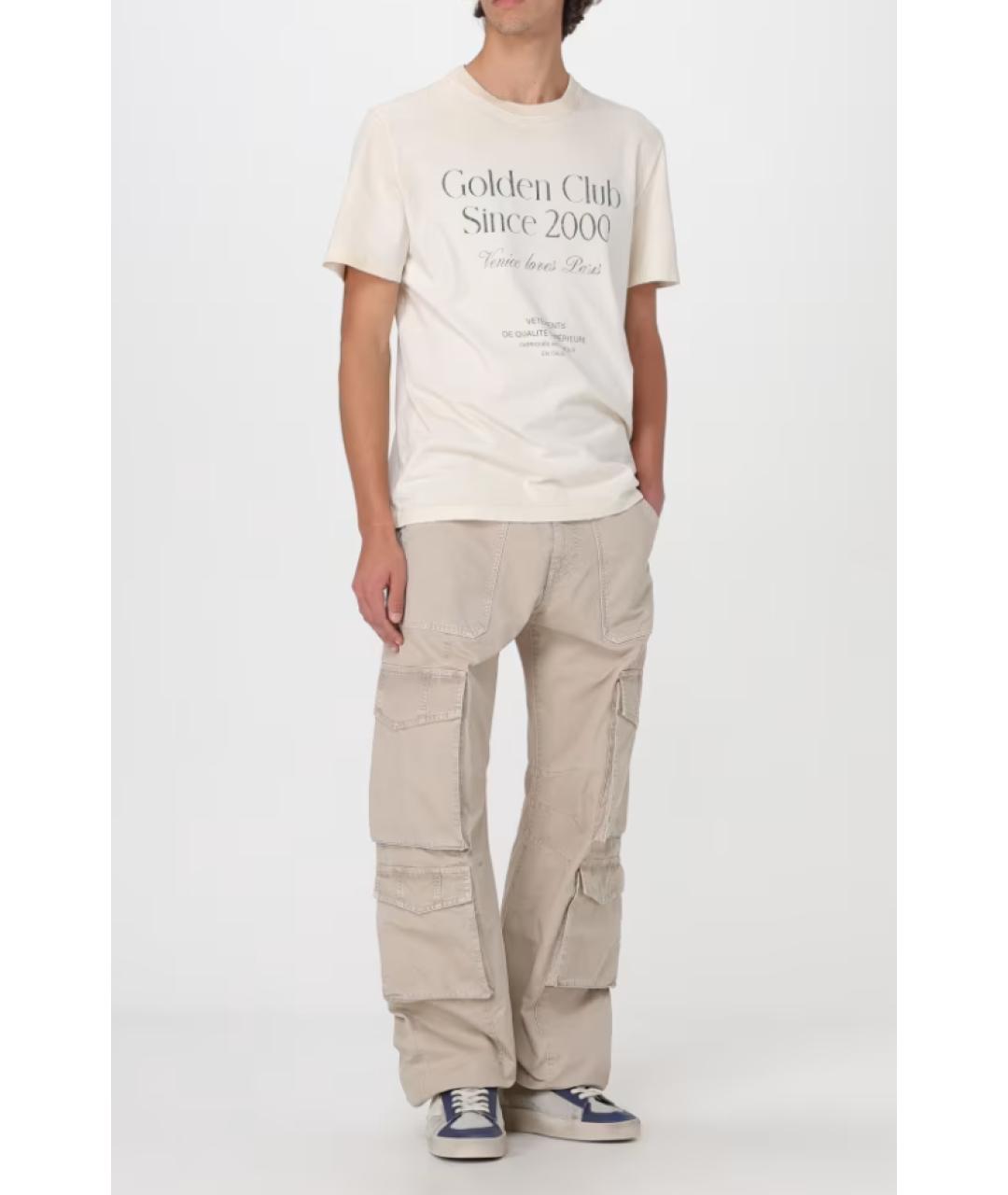 GOLDEN GOOSE DELUXE BRAND Бежевые повседневные брюки, фото 2