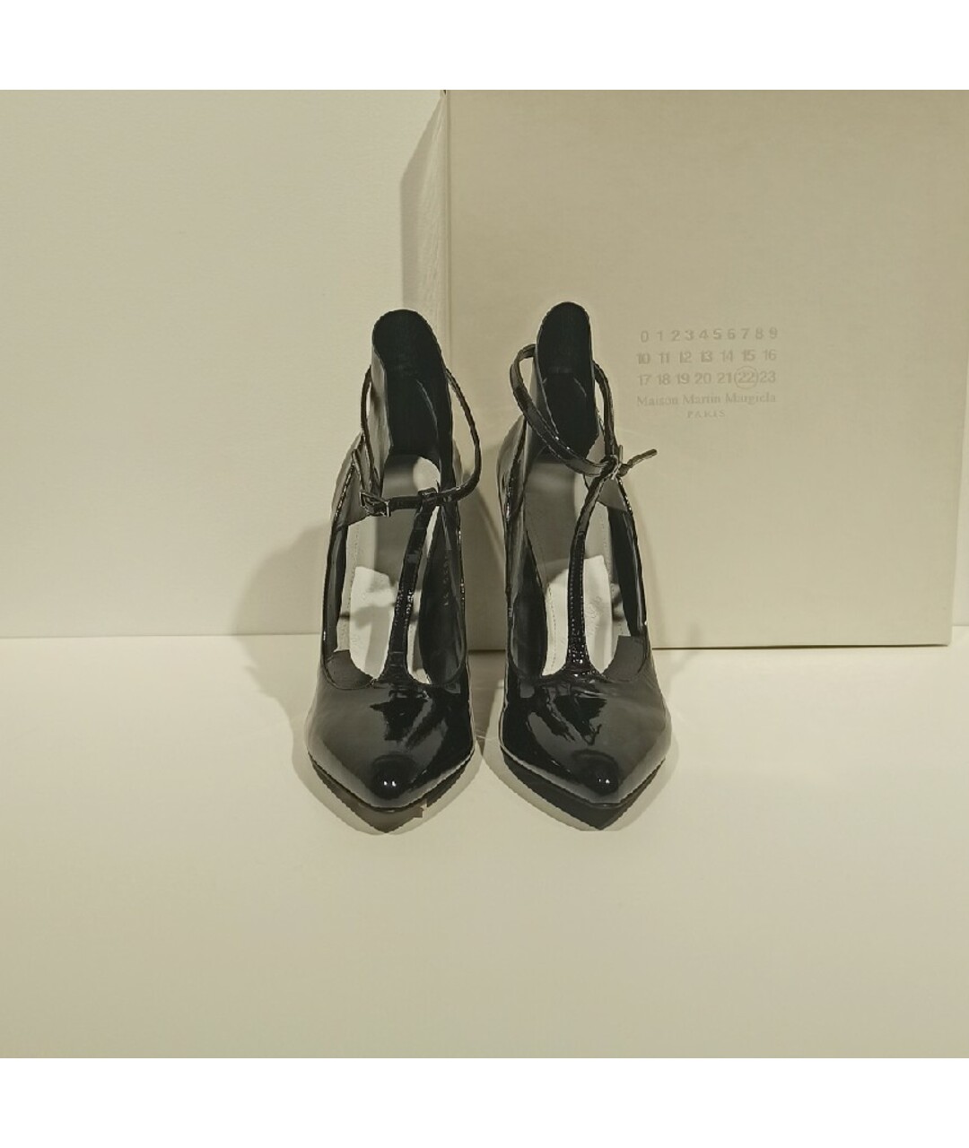 MAISON MARGIELA Черные туфли из лакированной кожи, фото 2