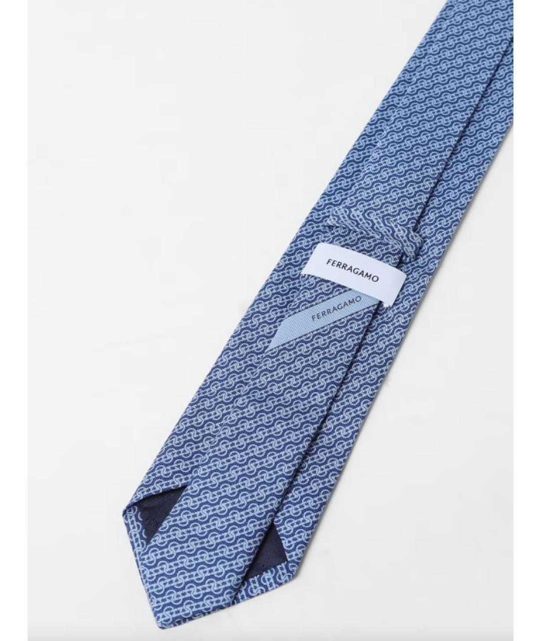 SALVATORE FERRAGAMO Синий галстук, фото 2