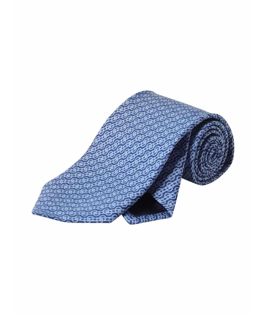 SALVATORE FERRAGAMO Синий галстук, фото 1