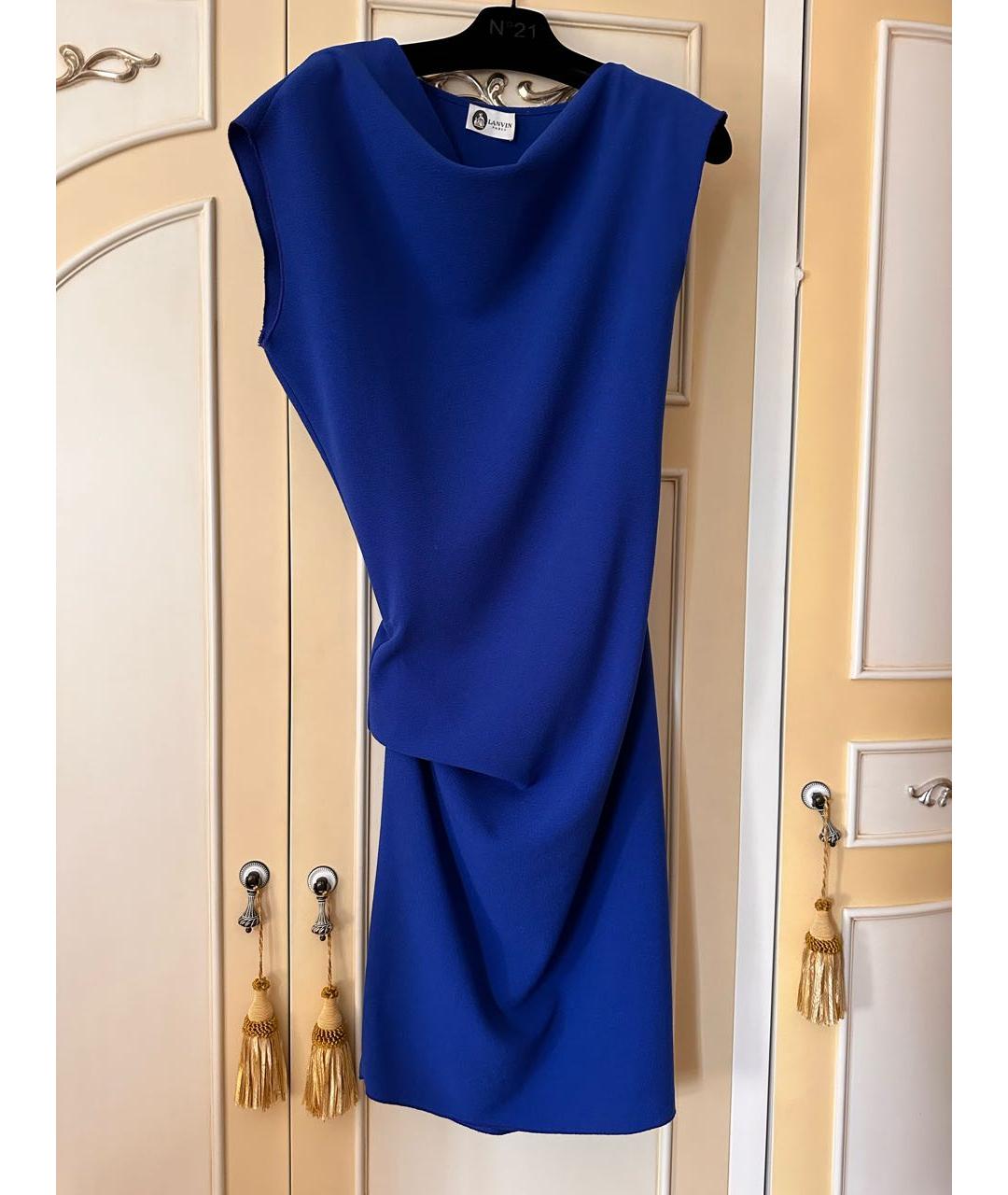 LANVIN Синее платье, фото 6