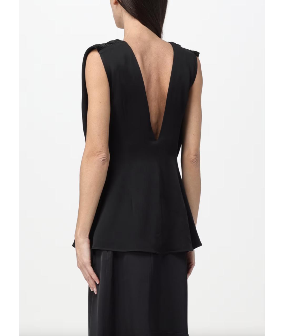JIL SANDER Черная блузы, фото 2