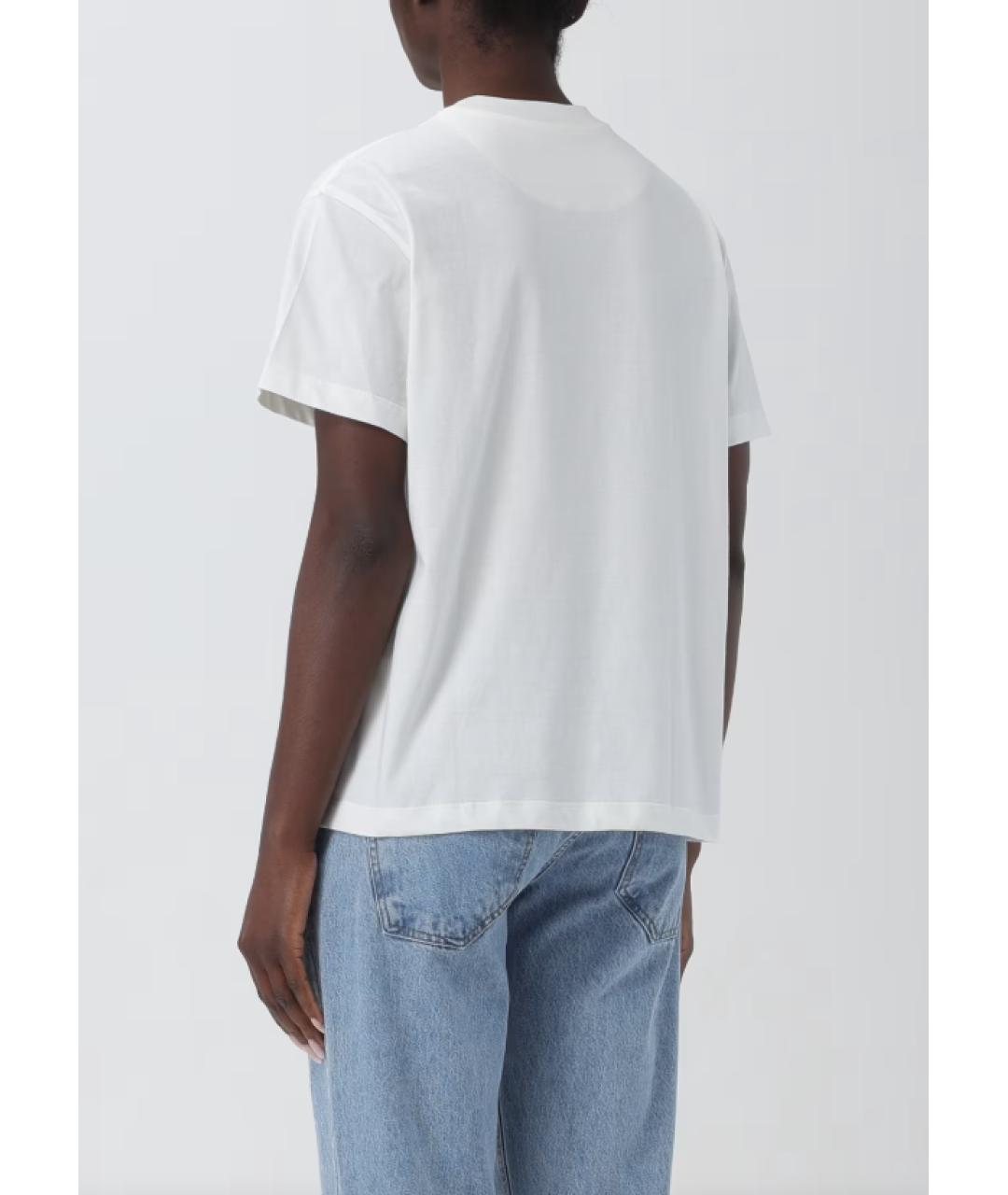JIL SANDER Белая футболка, фото 4